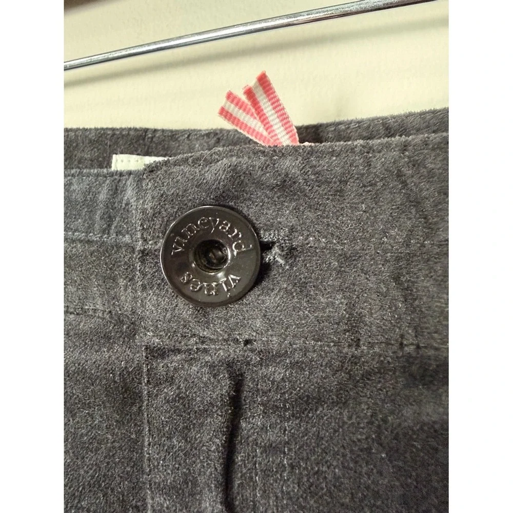 Vineyard Vines Velveteen High Waisted Skirt Jet Black Size 10‎ NWT